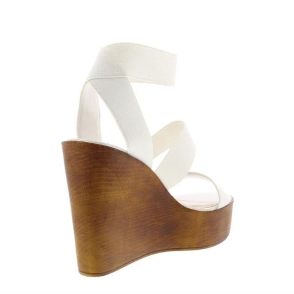 Steve Madden White Blondy Platform Wedge Sandal - image 4